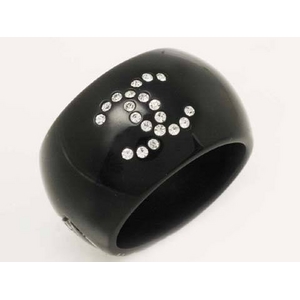 【現品限り】CHANEL(シャネル) プラリング ココ/カメリア ラインストーン 【中古SA】