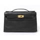 【現品限り】HERMES（エルメス） ポシェットケリー 黒 ヴォーグレネ ゴールド金具  【新品同様】の詳細ページへ