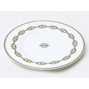 【現品限り】HERMES（エルメス） 皿 シェーヌダンクル 【未使用】