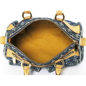 【現品限り】LOUIS VUITTON(ルイヴィトン) モノグラムデニム ネオスピーディ ブルー M95019 【中古BC】