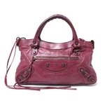 【現品限り】Balenciaga(バレンシアガ) エディターズバッグ ザファースト 赤系 103208【中古A】