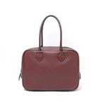【現品限り】HERMES（エルメス） エルメス プリュム28 トリヨン ルージュアッシュ シルバー金具【中古A】