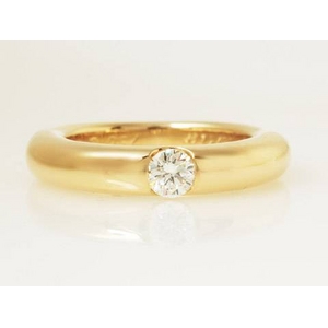 【現品限り】Cartier（カルティエ） エリプス ダイヤリング 0.25ct #49【中古SA】
