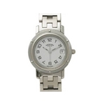 【現品限り】HERMES(エルメス) クリッパー SS 白 クォーツ レディース CL4.210 時計 【中古A】