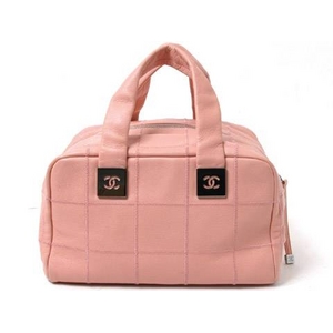 【現品限り】CHANEL（シャネル） ミニボストン ソフトキャビア ピンク 【中古AB】