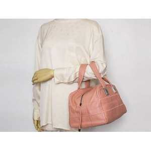 【現品限り】CHANEL(シャネル) ミニボストン ソフトキャビア ピンク 【中古AB】