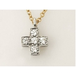 【現品限り】TIFFANY（ティファニー） クルーシフォームネックレス ペンダント クロス K18YG PT950 【中古SA】の詳細ページへ