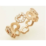 【現品限り】Ponte Vecchio（ポンテヴェキオ） ハート ダイヤリング K18PG 0.25ct 約10号【中古SA】の詳細ページへ