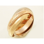 【現品限り】Cartier（カルティエ） トリニティリング スリーカラー #48 【中古SA】の詳細ページへ