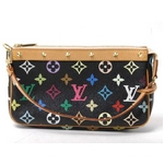 【現品限り】LOUIS VUITTON(ルイヴィトン) マルチカラー アクセサリーポーチ 黒 ブラック M92648 【中古AB】