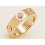 【現品限り】Cartier（カルティエ） ラブリング PG 1P ピンクサファイヤ #51 【中古A】の詳細ページへ