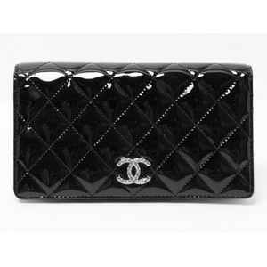 【現品限り】CHANEL(シャネル) ブリリアント マトラッセ 2つ折長財布 パテント 黒 ブラック A48691 【新品】