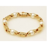 【現品限り】BVLGARI（ブルガリ） パッソドッピョ パールブレス K18YG 【中古A】の詳細ページへ