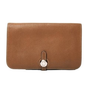 【現品限り】HERMES（エルメス） ドゴンGM トゴ ゴールド シルバー金具 【中古B】