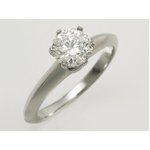 【現品限り】TIFFANY（ティファニー） Pt950　クラシックソリティアリング　0.72ct　H/VVS-2/GOOD 【中古SA】