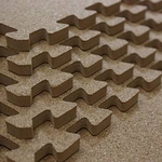 やさしいコルクマットラージサイズ(45cm)64枚セット(約8畳) ジョイント マット