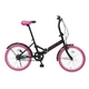 20インチ折畳自転車カラーモデル　ブラック×ピンク