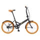 20インチ折畳自転車カラーモデル　ブラック×オレンジ