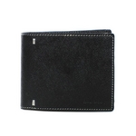 Paul Smith（ポールスミス） 小銭入れ付き 2つ折財布 レザー ブラック×ホワイト PSP837-10 