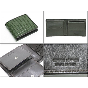 Paul Smith（ポールスミス） 2010年新作 ポールスミス イントレチャート 小銭入れ付き 2つ折財布 グリーン ABXA 1033 W152 第2画像