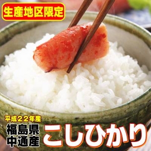 【味と価格に自信アリ!平成22年産】 福島県産こしひかり白米(30Kgの玄米を精米して出荷します。重量が約10%目減りします)