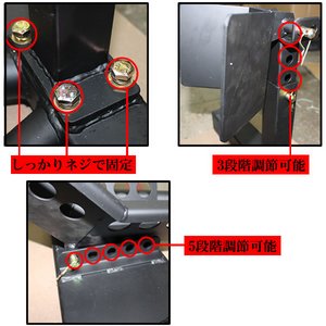フロントホイールクランプ/バイクスタンド/調整可能