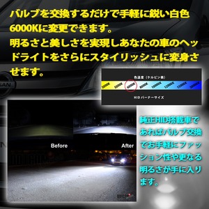 HID D2C/D2S/D2R/耐震メタルマウント/純正交換6000K