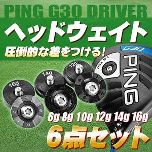 PING G30 ウェイト6点セット（6g8g10g12g14g16g）