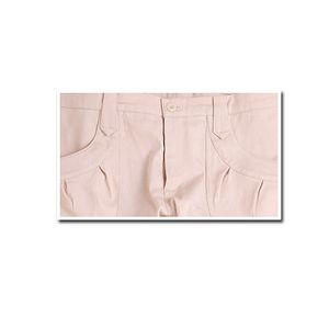 スーパーストレッチ美脚ストレートパンツ (デザインポケットVer.)  ベージュ L