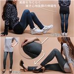デニムプリントレギンスブラック