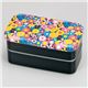 HAKOYA 弁当箱 布貼長角 2段 フラワーブラック 【6個セット】