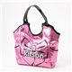 kitson(Lbg\) XpR[obO {vg SEQUIN BOW TOTE Pink~Black