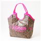 kitson(Lbg\) Ip[h XpR[obO SEQUIN TOTE BAG LEOPARD Pink~Pink