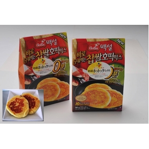 韓国スイート もち米ホットクミックス2箱+ホットク道具+韓国健康菓子マーケットオーシリーズ特薦3品詰合せセット