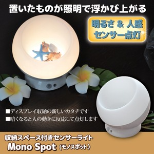 収納スペース付きセンサーライト　Mono Spot(モノスポット）