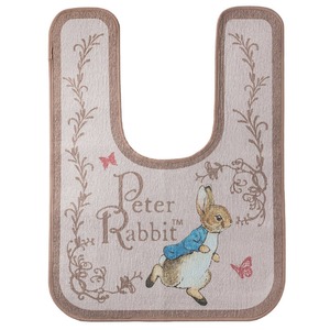 ピーターラビット　シェニールトイレマット60&times;80cm　ベージュ