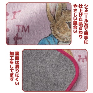 ピーターラビット　シェニールトイレマット60&times;80cm　ベージュ