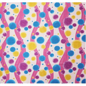 ｃｏｃｏ&minus;ｃｌｏｔｈ大判クロス　立湧ドット　ローズ