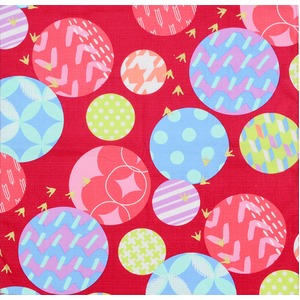 ｃｏｃｏ&minus;ｃｌｏｔｈ小風呂敷　Ｄｏｔ　赤