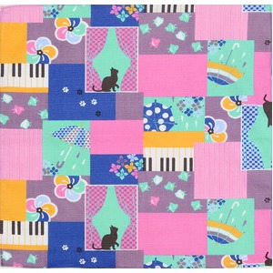 coco−cloth小風呂敷 Cat ピンク