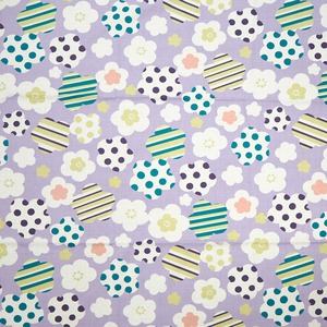 ｃｏｃｏ&minus;ｃｌｏｔｈ小風呂敷　ポップ梅　紫