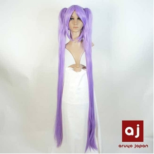 耐熱高級繊維 コスプレに欠かせないカラーウィッグ COSPLAY T パープル