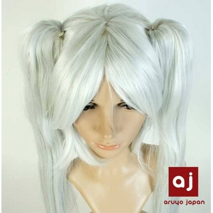 耐熱高級繊維 コスプレに欠かせないカラーウィッグ COSPLAY T シルバー