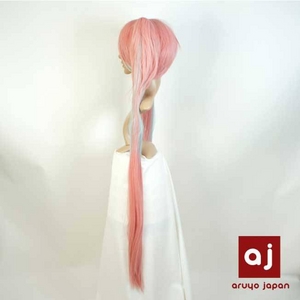 耐熱高級繊維 コスプレに欠かせないカラーウィッグ COSPLAY T メッシュピンクブルー