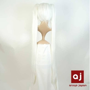耐熱高級繊維 コスプレに欠かせないカラーウィッグ COSPLAY T ホワイト