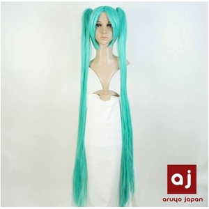 耐熱高級繊維 コスプレに欠かせないカラーウィッグ COSPLAY T 薄グリーン