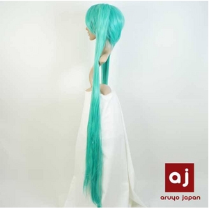 耐熱高級繊維 コスプレに欠かせないカラーウィッグ COSPLAY T 薄グリーン