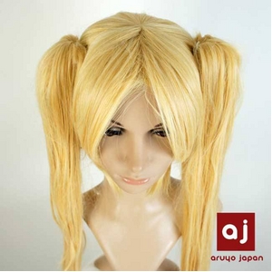 耐熱高級繊維 コスプレに欠かせないカラーウィッグ COSPLAY T イエロー