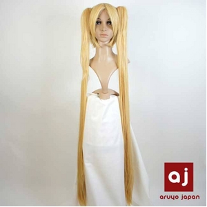 耐熱高級繊維 コスプレに欠かせないカラーウィッグ COSPLAY T イエロー