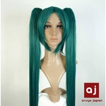 耐熱高級繊維 コスプレに欠かせないカラーウィッグ COSPLAY T 濃いグリーン